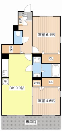 ジャルダン ドゥ トゥルヌスゥルの物件間取画像